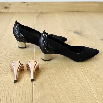 Discount Zapatos Zapatillas Con Tacon Intercambiable Tapas Se