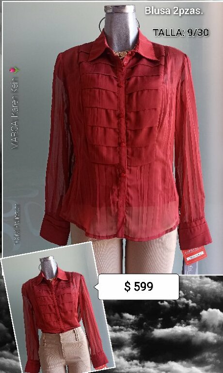 Blusa Roja Karen Kein quality de
