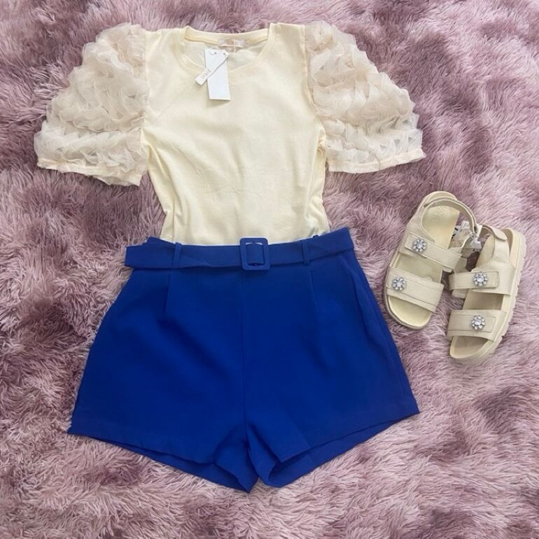 Cómo Combinar Short Outfit Short Azul Mujer Cuáles Son Los Shorts