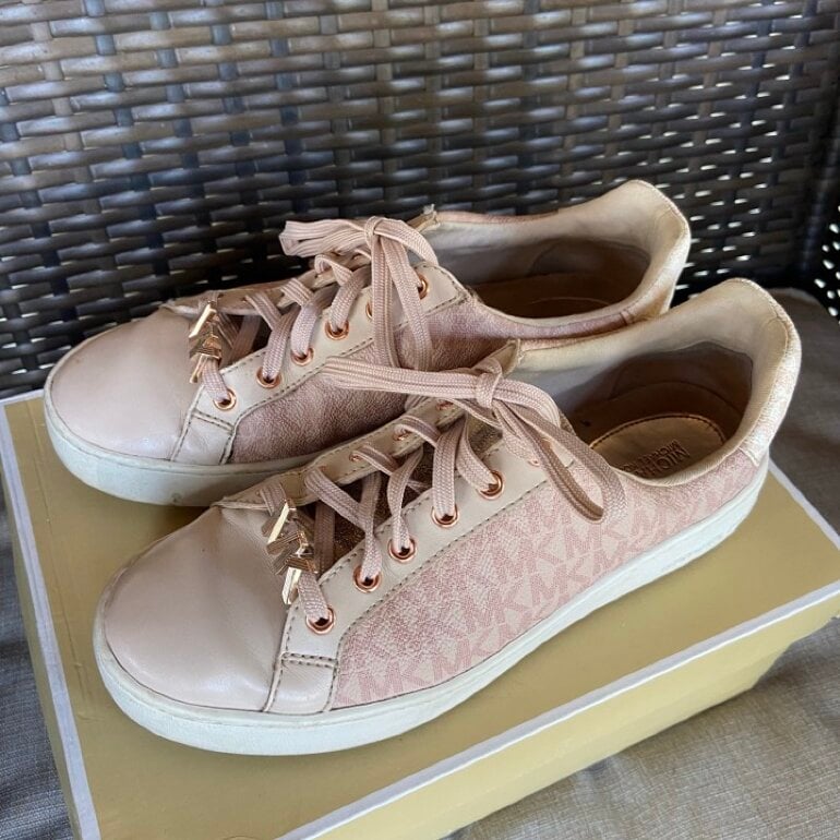 Tenis Mk Mujer Zapatos Plateados Michael Kors Zapatos Tenis