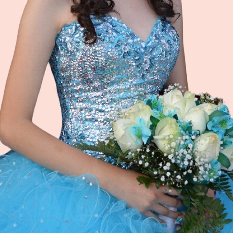 sachin and babi light blue dress Inner Page 2 - Quince