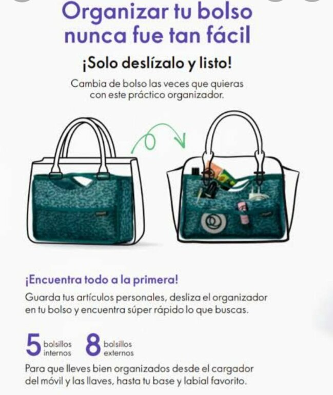 Organizador para bolsa de dama de Oriflame de segunda mano