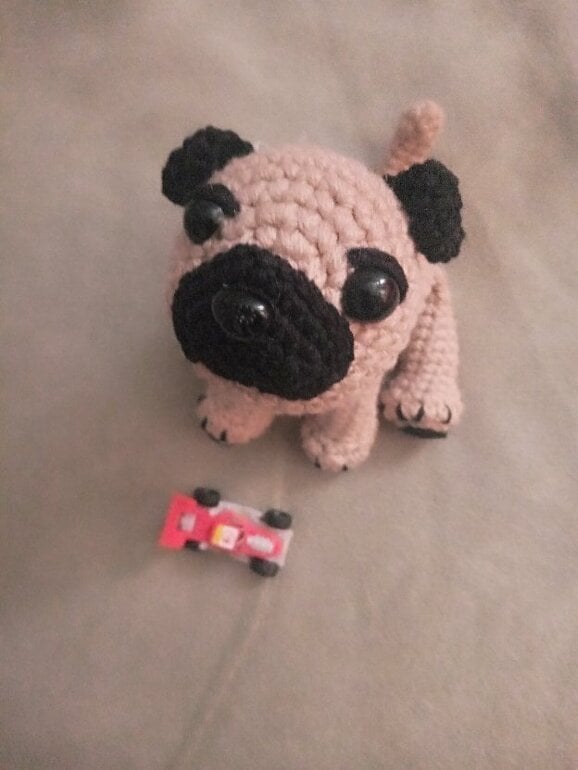 Llavero de perrito PUG de Otras marcas de segunda mano GoTrendier