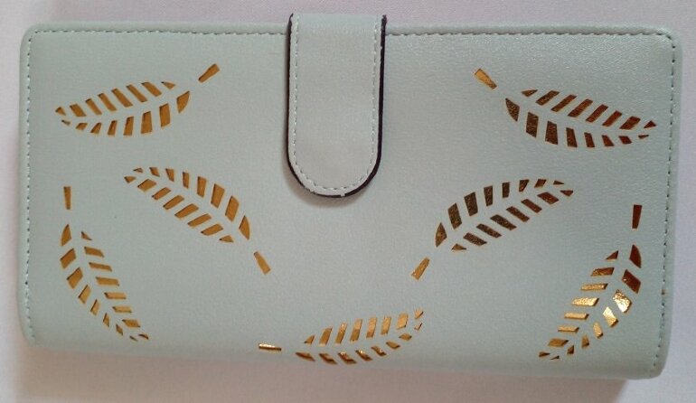 Cartera azul cielo con dorado NATURA de Otras marcas de segunda