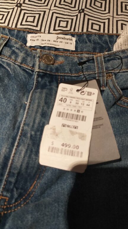 Jeans culotte stradivarius de segunda mano GoTrendier
