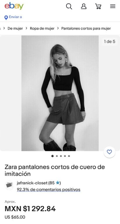 Pantalones Cortos Vaqueros Zara Short De Vestir Zara De Segunda