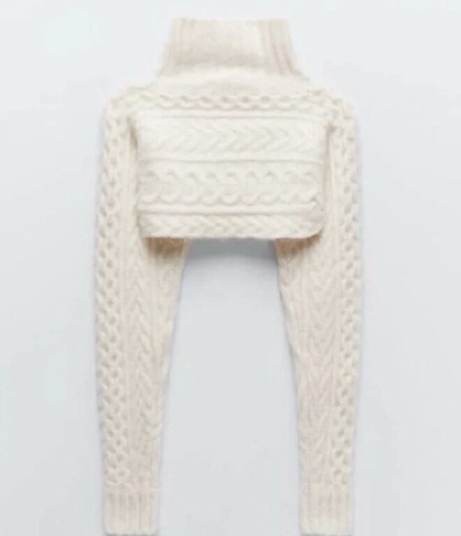 Mangas Jersey Manguitos Zara Negro Manguitos Cuello Alto Zara