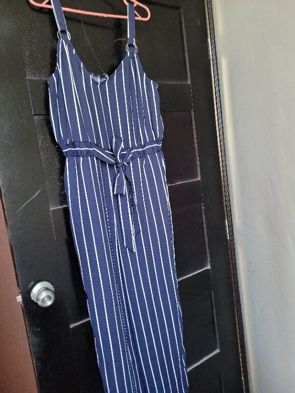 Palazzo a rayas azul marino con blanco de Otras marcas de segunda