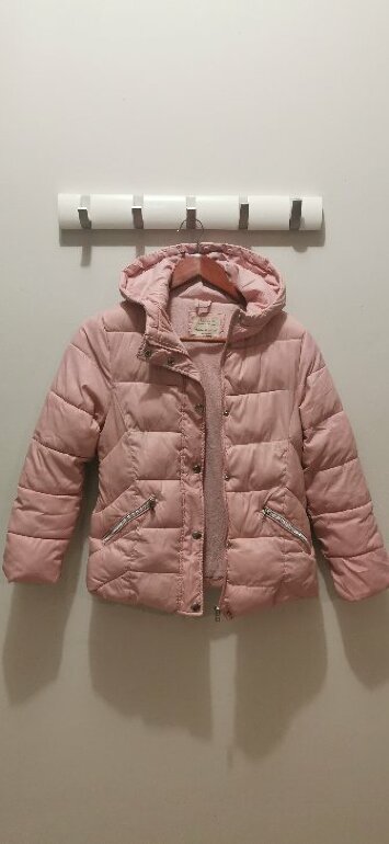 Capucha Chamarra Rosa Zara CHAMARRA ACOLCHADA CAPUCHA WATER