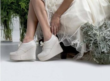 Tenis novia plateado de Grezzo de segunda mano GoTrendier