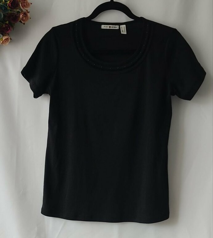Blusa negra Punto Roma de segunda mano GoTrendier