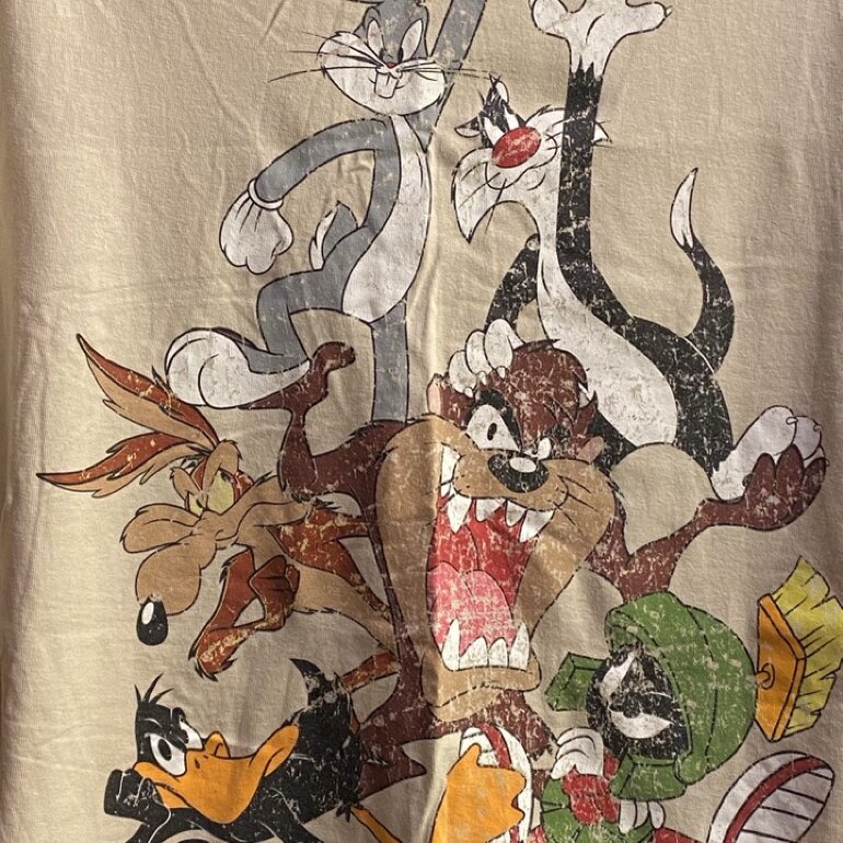 Playera LOONEY TUNES de Cuidado Con El Perro de segunda mano