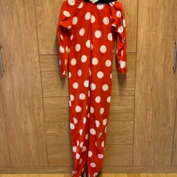 Minnie Mouse Mameluco De Mickey Mouse Para Adulto Mameluco Disfraz