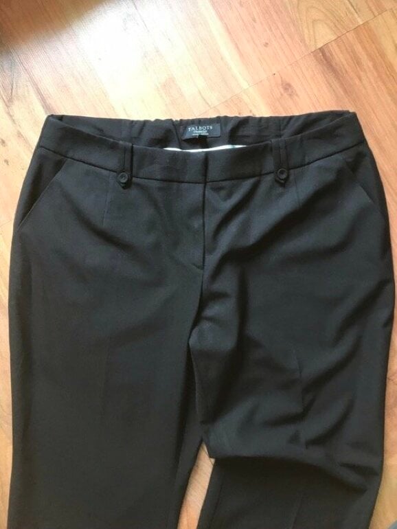 Pantalón de vestir negro talla 16 de Talbots de segunda mano