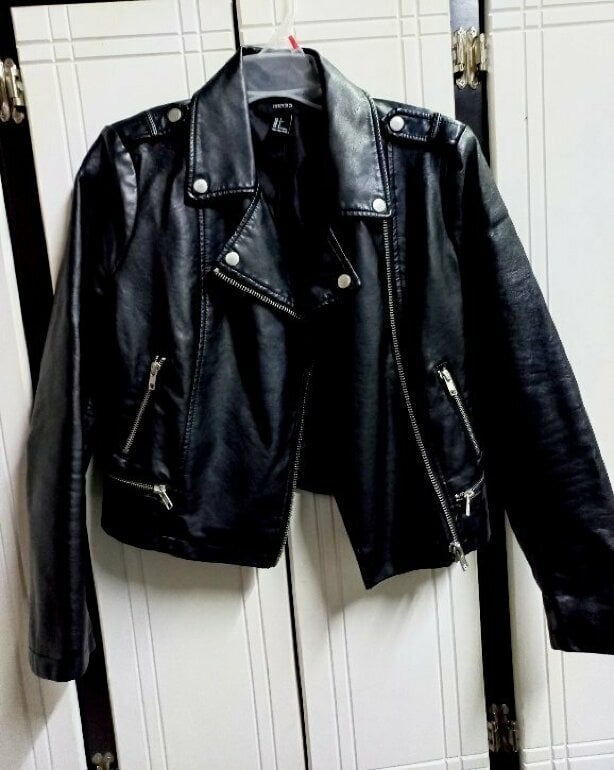 Chamarra Negra Chamarras De Cuero Forever 21 Chamarra De Piel