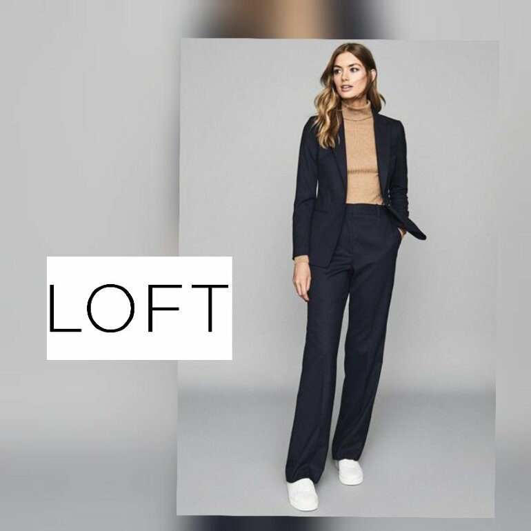 Pantalon Trouser Negro LOFT de segunda mano GoTrendier