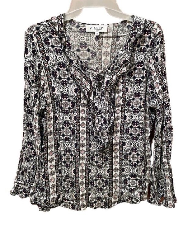 Blusa estampada manga larga de Vanity de segunda mano GoTrendier