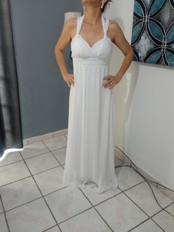 Dress Vestido Blanco Tornasol Tornasol Renta De Vestidos Carlo