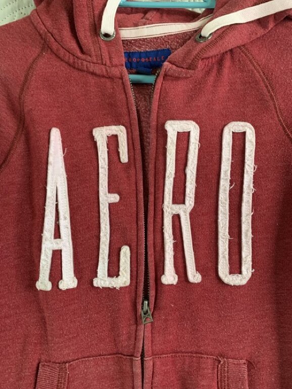 Sudadera AEROPOSTALE roja talla S de segunda mano GoTrendier