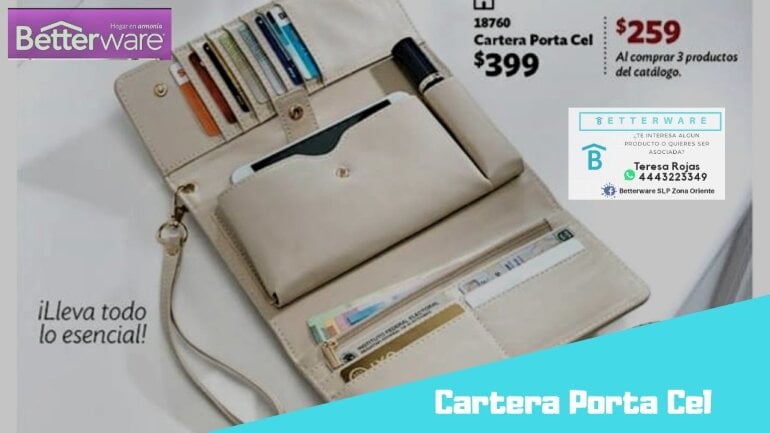 Cartera Betterware porta celular de segunda mano GoTrendier