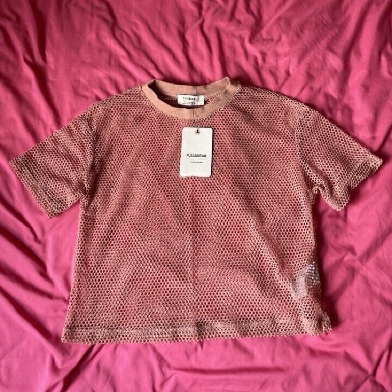 blusa rosa pull and bear