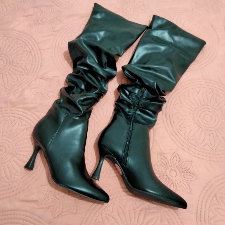 Yaeli Botas Largas Precios BOTAS LARGAS NEGRAS TIPO BOTIN De Yaeli