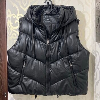 Chaleco Acolchado Zara Chaleco Cuero Negro Mujer Zara Chaleco