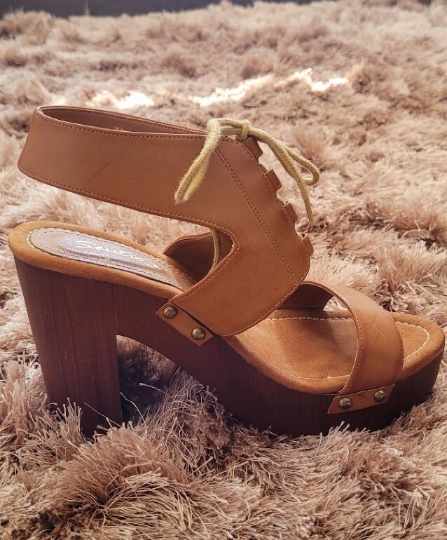 Plataforma Zapatos De Tacon Con Agujetas Tacón Alto Botines Tacon