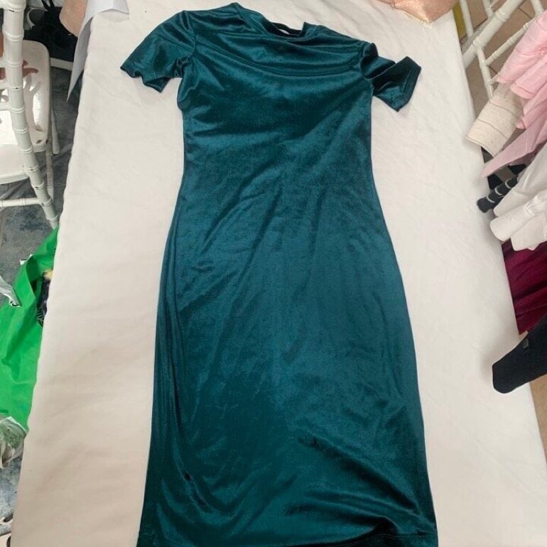 Moda Vestido Verde Oscuro Zara Vestidos Elegantes Zara Online