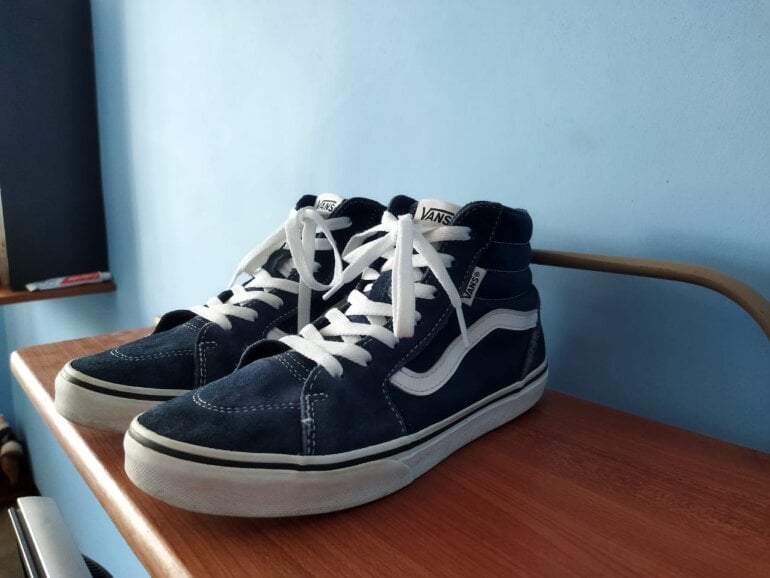vans botas azules