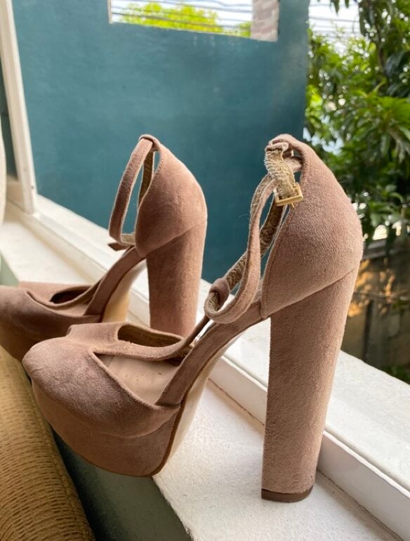 Tacón Alto Zapatos Con Tacon Por Dentro Zapatillas Rosa Palo Tacon