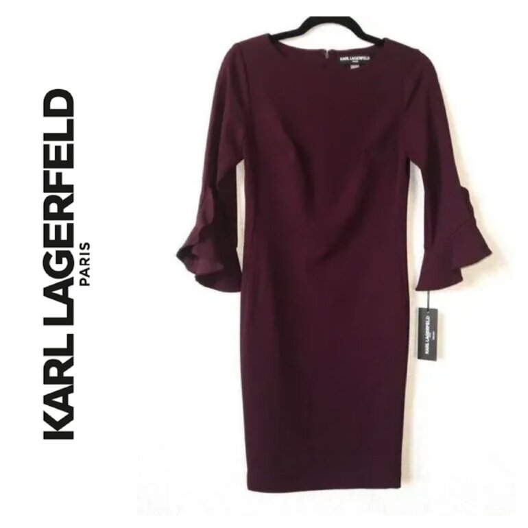 Vestido Mujer Manga Tulipán KARL LAGERFELD - Elegante, Versátil, Estilo Parisino