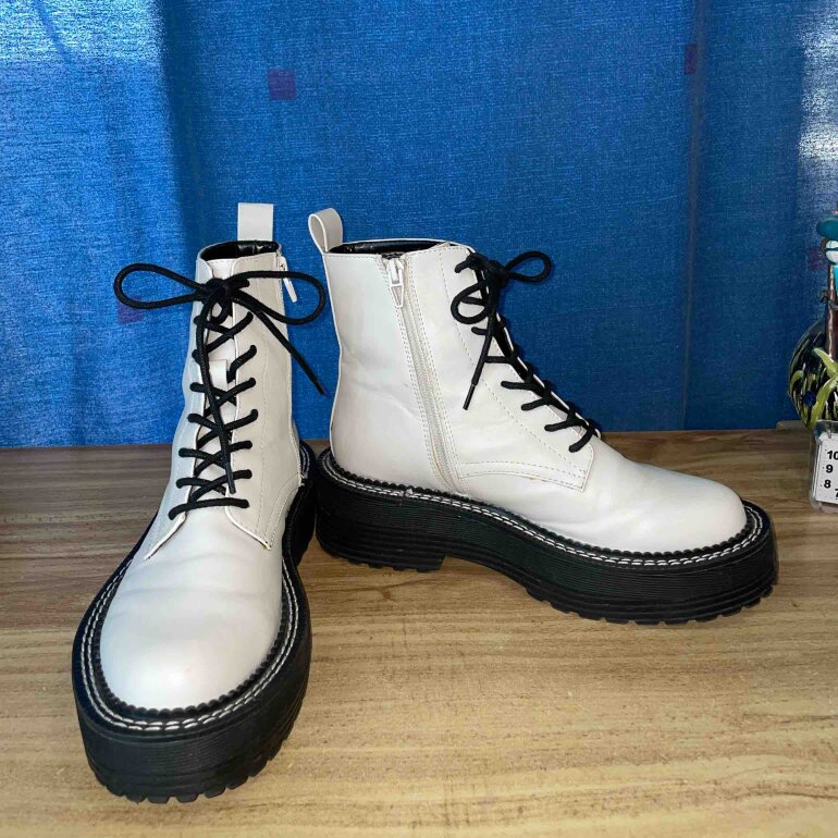 Boots Botins Bershka Shoe Botin Charol Plataforma Bershka Botins