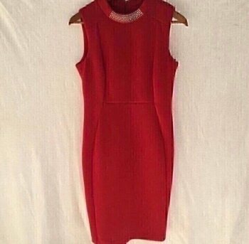 Vestido Calvin Klein Rojo Dress Vestido Calvin Klein Rojo Dress Vestidos  Marca Calvin Klein