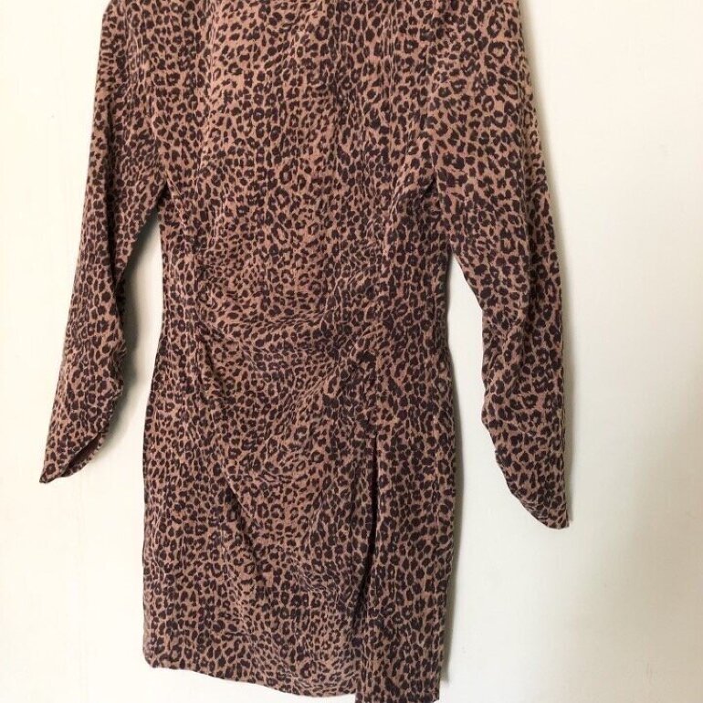 Vestido Zara Animal Print Rojo Y Negro Vestido Corto Zara Animal