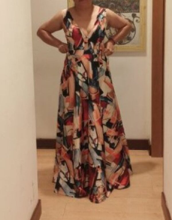 Precioso vestido de fiesta de Ema Valdemossa de segunda mano