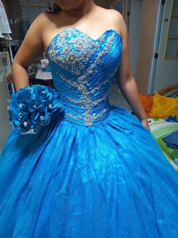 Verde Agua Vestidos De Quinceanera Color Azul Turquesa Crop Top