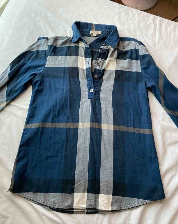 CAMISA BURBERRY BLUE MONOGRAM de segunda mano GoTrendier