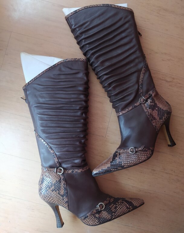 Botas largas Andrea #2 animal Print de segunda mano GoTrendier