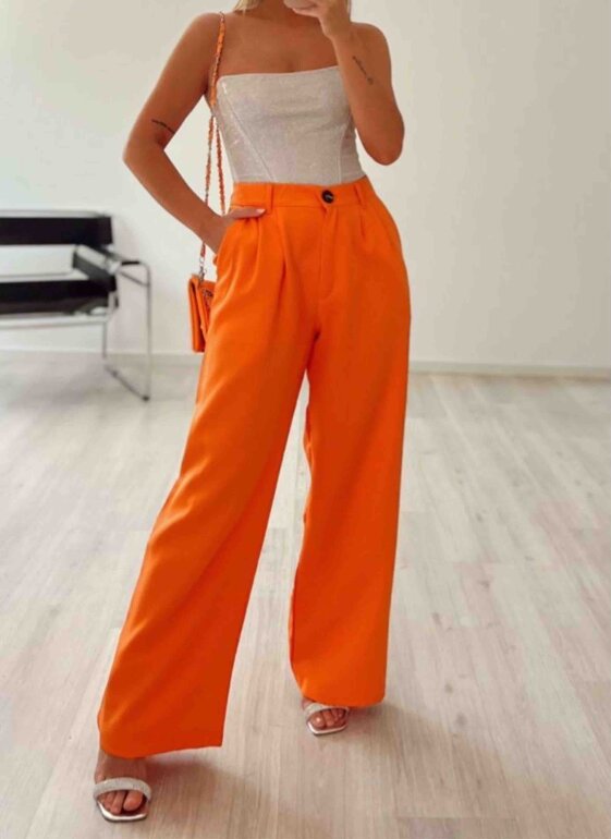 Pantalones Mujer Pantalón Palazzo Para Mujer C&A Tejido Ligero