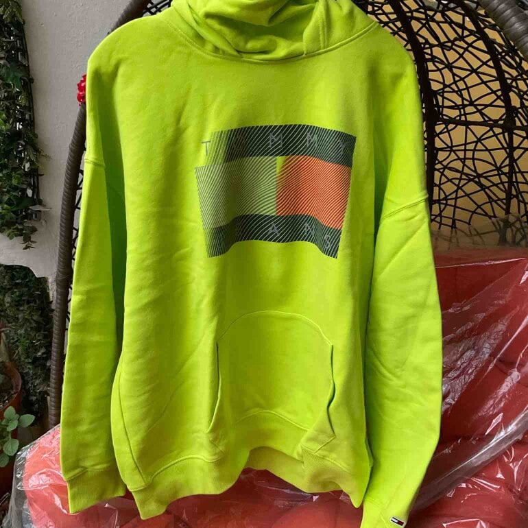 Sueter Verde Fosforescente Hoodie Fosforescente Sudadera Adidas