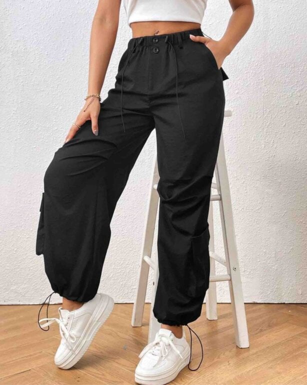 Pantalón Negro Pantalones Cuidado Con El Perro Para Hombre