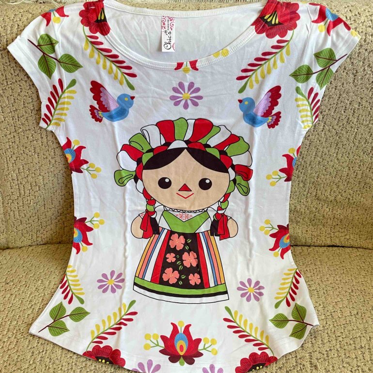 Playeras Artesanales Playeras Con Dibujos Mexicanos Playera Mujer