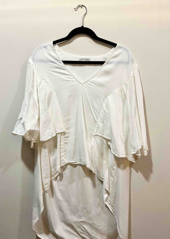 Blusa con Cuello V de Zara de segunda mano GoTrendier