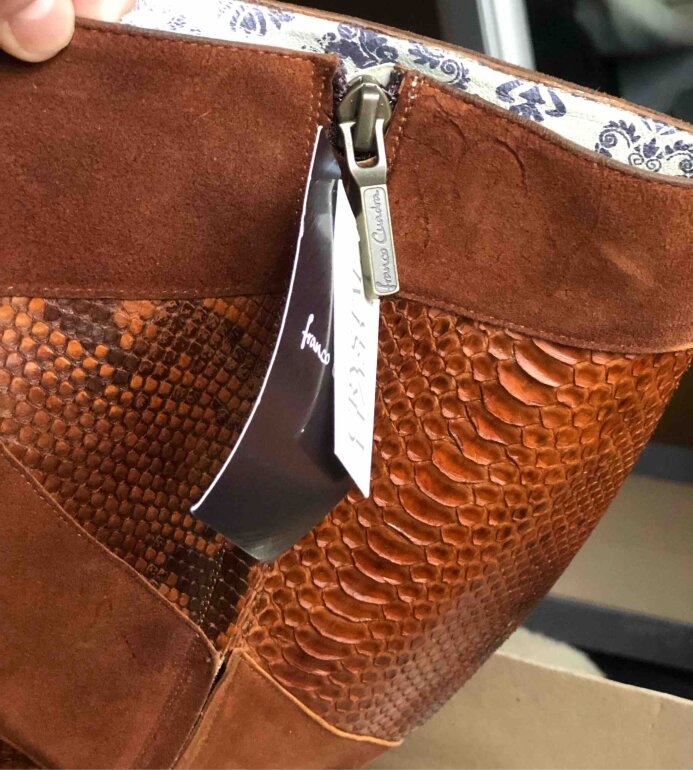 Botas tacón Cuadra exóticas piton 27 de Franco Cuadra de segunda