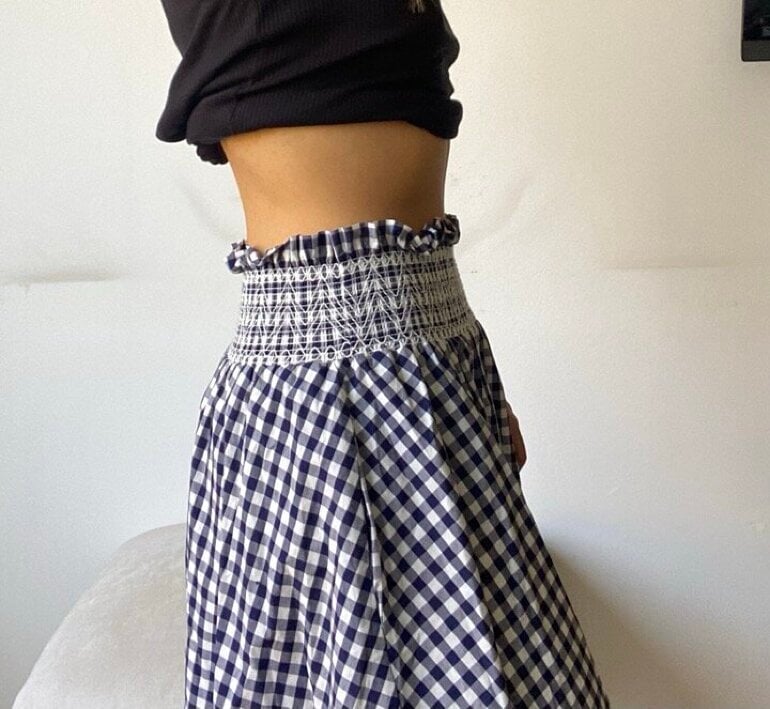 Falda Pantalón Zara Falda Vichy Falda PantalÃ³n Vichy FALDA BIANCA