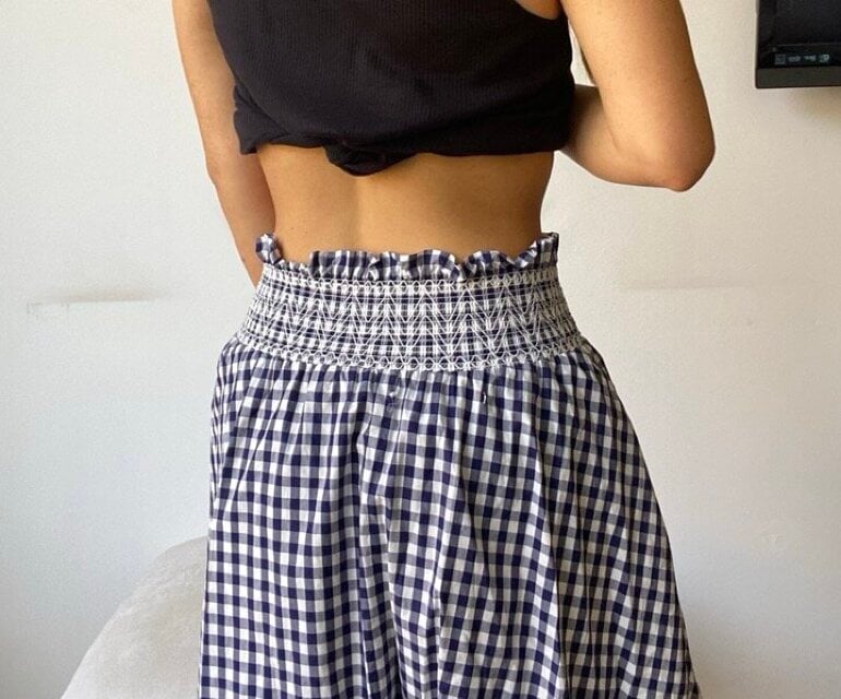 Falda Pantalon Cuadros Vichy Zara Pantalon Zara Falda Corta