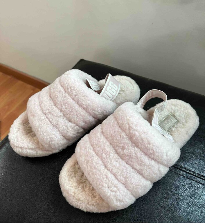 Zapatos Pantuflas De Peluche Ugg Sandalias UGG Rosas De Segunda