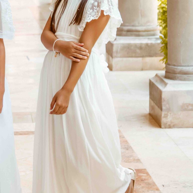 Vestido primera comunión Mango de Mango Kids de segunda mano