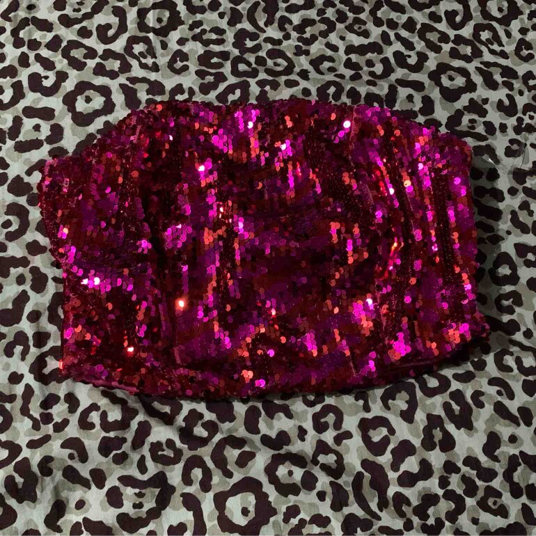 Top de lentejuelas de Cuidado Con El Perro de segunda mano